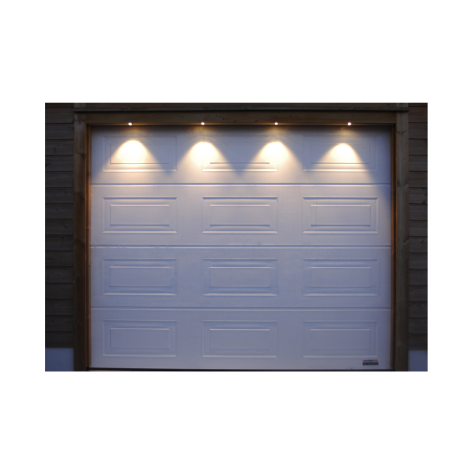 LED Lyslist 300 cm med 4 spotter til garasjeporten